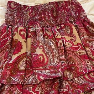 Vibrant Paisley Print Skirt for Kids